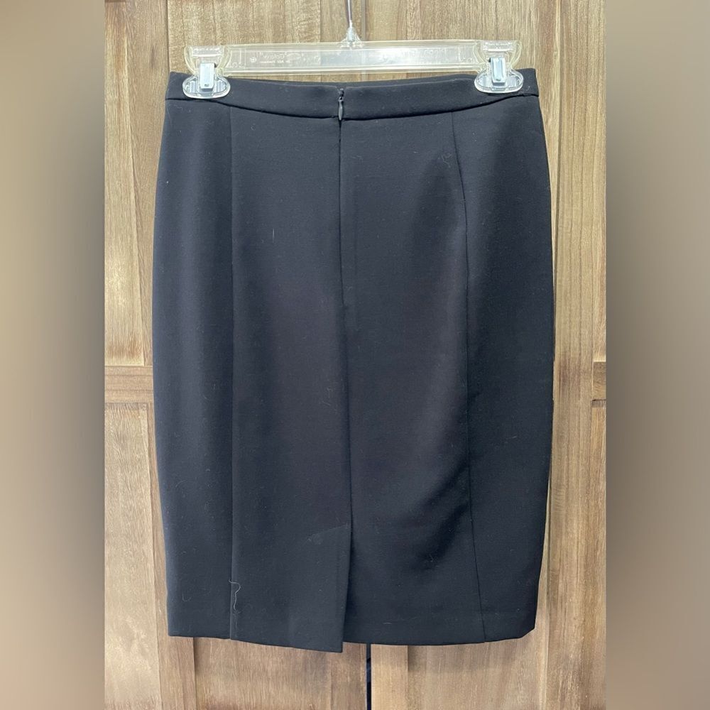 EUC Black with zebra gathered inlay mini skirt. - Picture 2 of 2